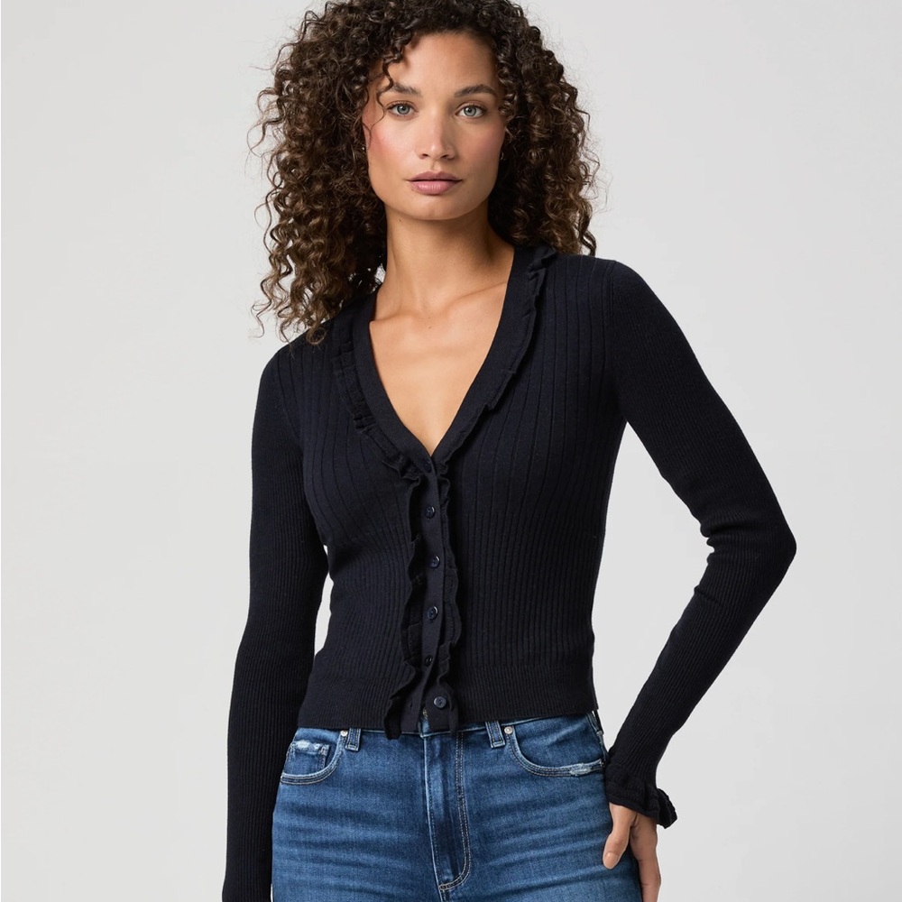 PAIGE Demetra Cardigan SIZE S small $268 Deep Navy